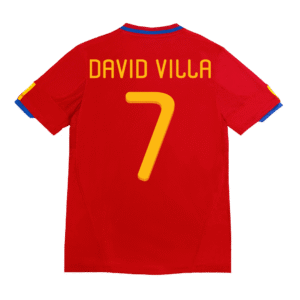 Vintage Soccer Jersey DAVID VILLA #7 Spain Home 2010