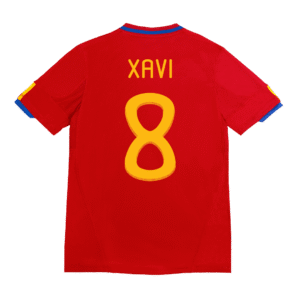 Vintage Soccer Jersey XAVI #8 Spain Home 2010
