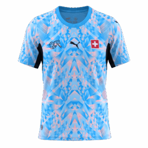 Switzerland Away Soccer Jersey World Cup 2026 Blue