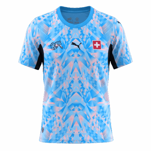 Switzerland Away Soccer Jersey World Cup 2026 Blue