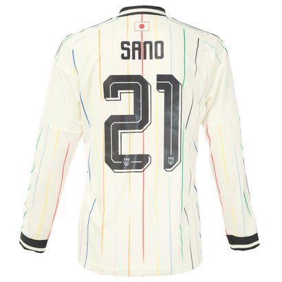アディダス サッカー日本代表 2026 アウェイ レプリカ ユニフォーム 長袖 #21.佐野海舟